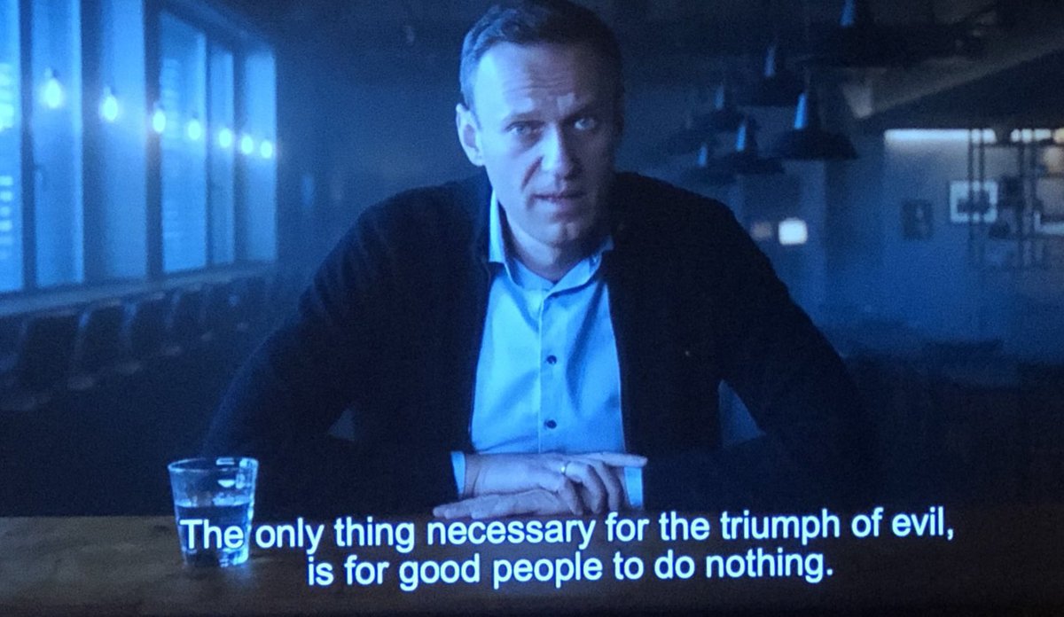 Unbelievably brave and brilliant man. This documentary is a must see for anyone who believes in what it takes for the sanctity of human life to triumph over evil monsters. #Navalny
And, I hope Putin rots in hell for eternity.