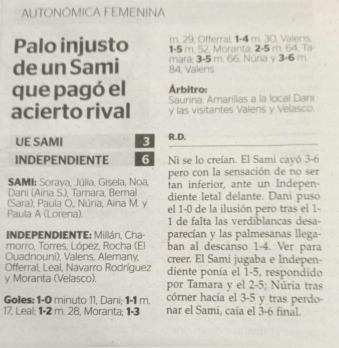Darrera Jornada. S'escapen els 3 punts amb la sensació d'haver fet un bon partit. Futbol són detalls. I encert.

Ultima jornada. Se escapan los 3 puntos con la sensación de haber hecho buen partido. Futbol son detalles. Y acierto.

"Que nos quiten lo bailao"

Ara a x la Copa!