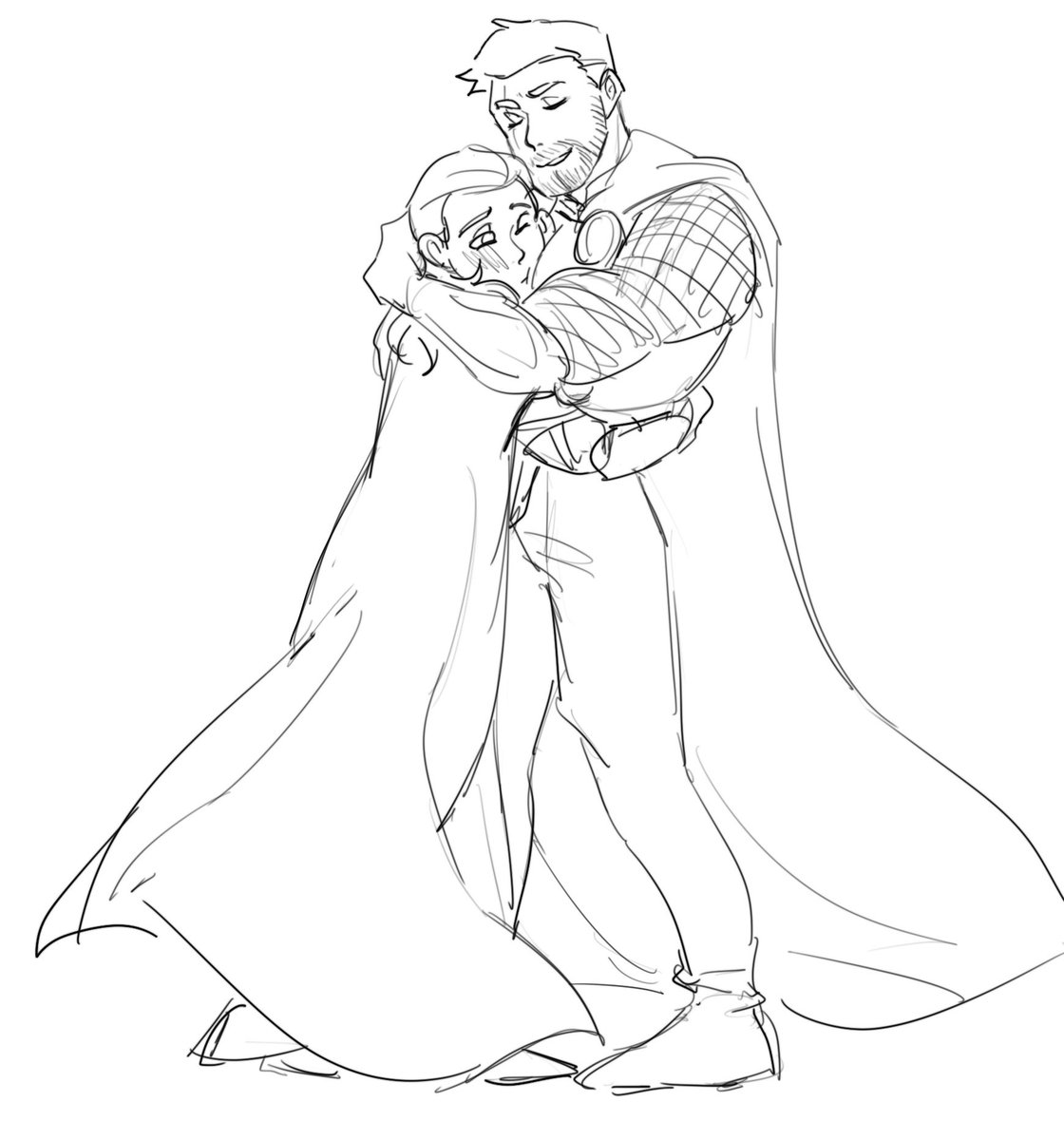 feici238's tweet photo. ＃thorki
我的日常就是试图夸张化他们的体型差🧐 https://t.co/L3vlQF4Q9m