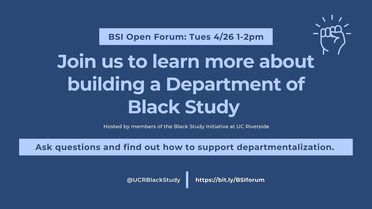 jepps910's tweet photo. Upcoming event on the Black Study Initiative at UCR https://t.co/dcNlScSgTU https://t.co/dbaWr647VY