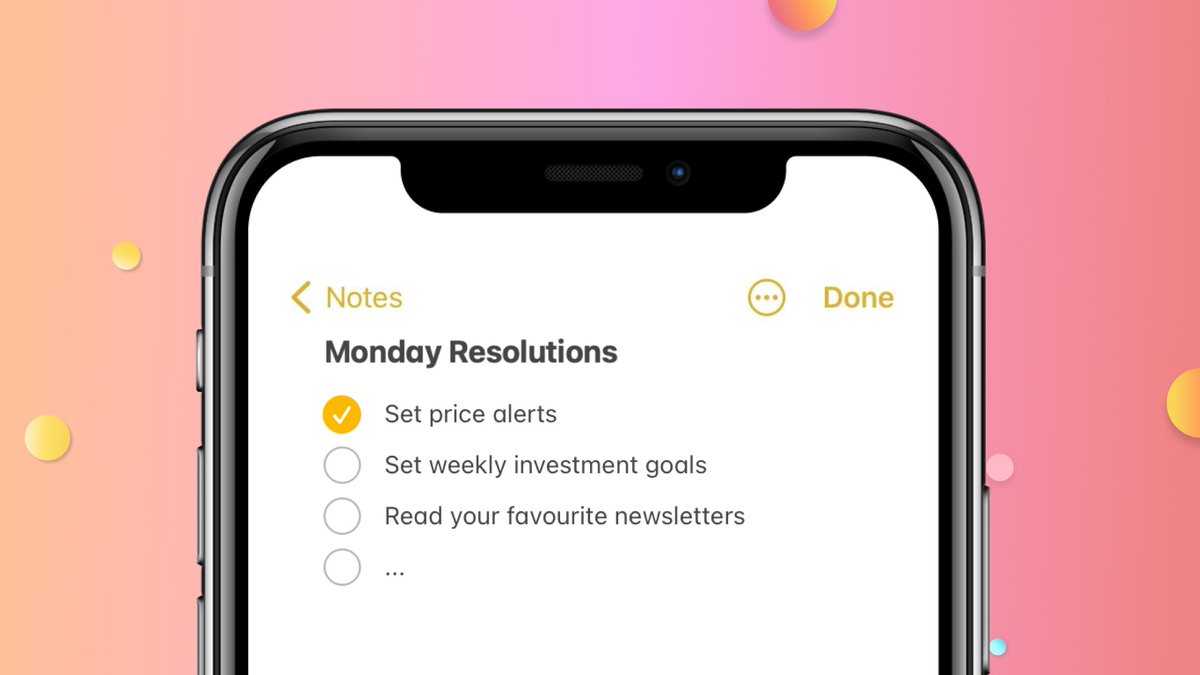 hi_com_official's tweet photo. Happy Monday! Start your week right with ‘Monday Resolutions’? 🌤️
⏹️ Set price alerts
⏹️ Set weekly investment goals
⏹️ Read your favourite newsletters
⏹️ …
What are we missing? Share your routines with us in the comments 💬
#MondayMotivation #MondayResolutions https://t.co/3dXEp7xSz1