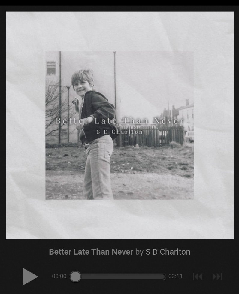 Happy Album Release Day to @chuckstar85 🎧🎉🎉 

'Better Late Than Never - S D Charlton' 
sdcharlton.bandcamp.com/album/better-l… 

#NewMusic #releaseday