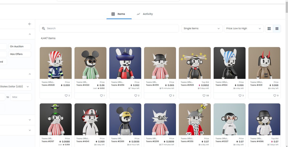 REVEAL IS LIVE!
Refresh your metadata to reveal your toon.  #NFTdrops