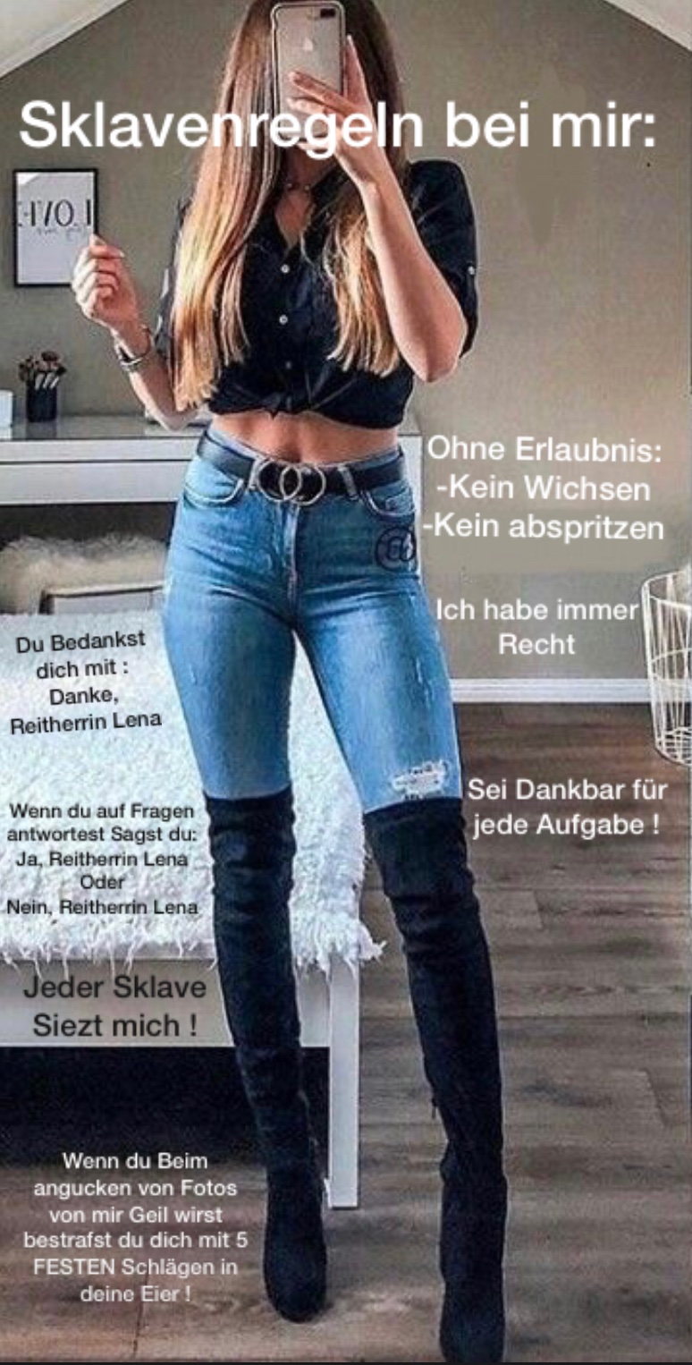 Reitherrin Lena on Twitter: "Sklavenregeln bei mir !!! Wer sich nicht
