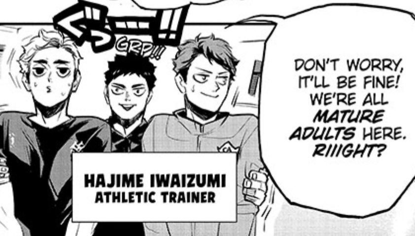 so furudate would you kindly tell us what happened in the past for atsumu to sweat like that after iwaizumi's warning 