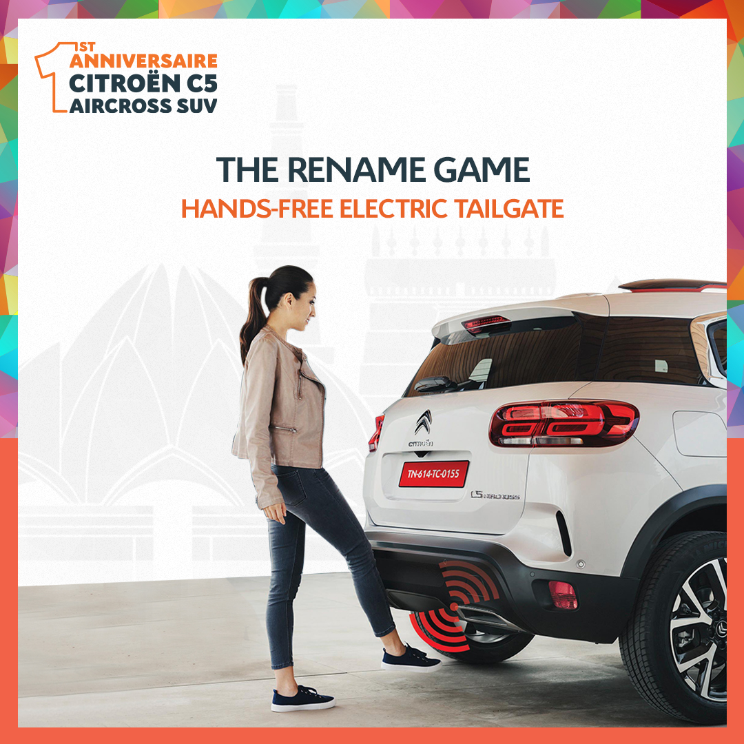 New Citroën C5 Aircross SUV, Electric Tailgate