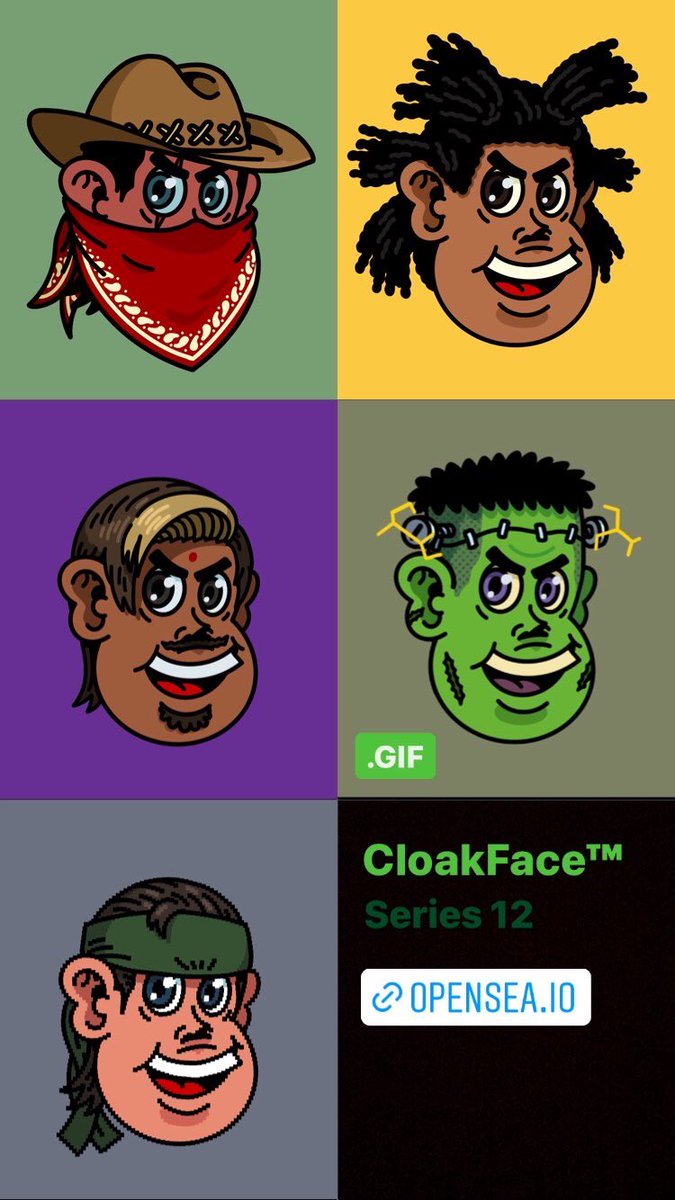 cloak_work's tweet photo. CloakFace Series 12!
https://t.co/NYcEfu9Xtd
#cloakface #cloakwork #nfxt #malaysianft #NFTCommmunity #nftmalaysia https://t.co/Lkx12h8vBW