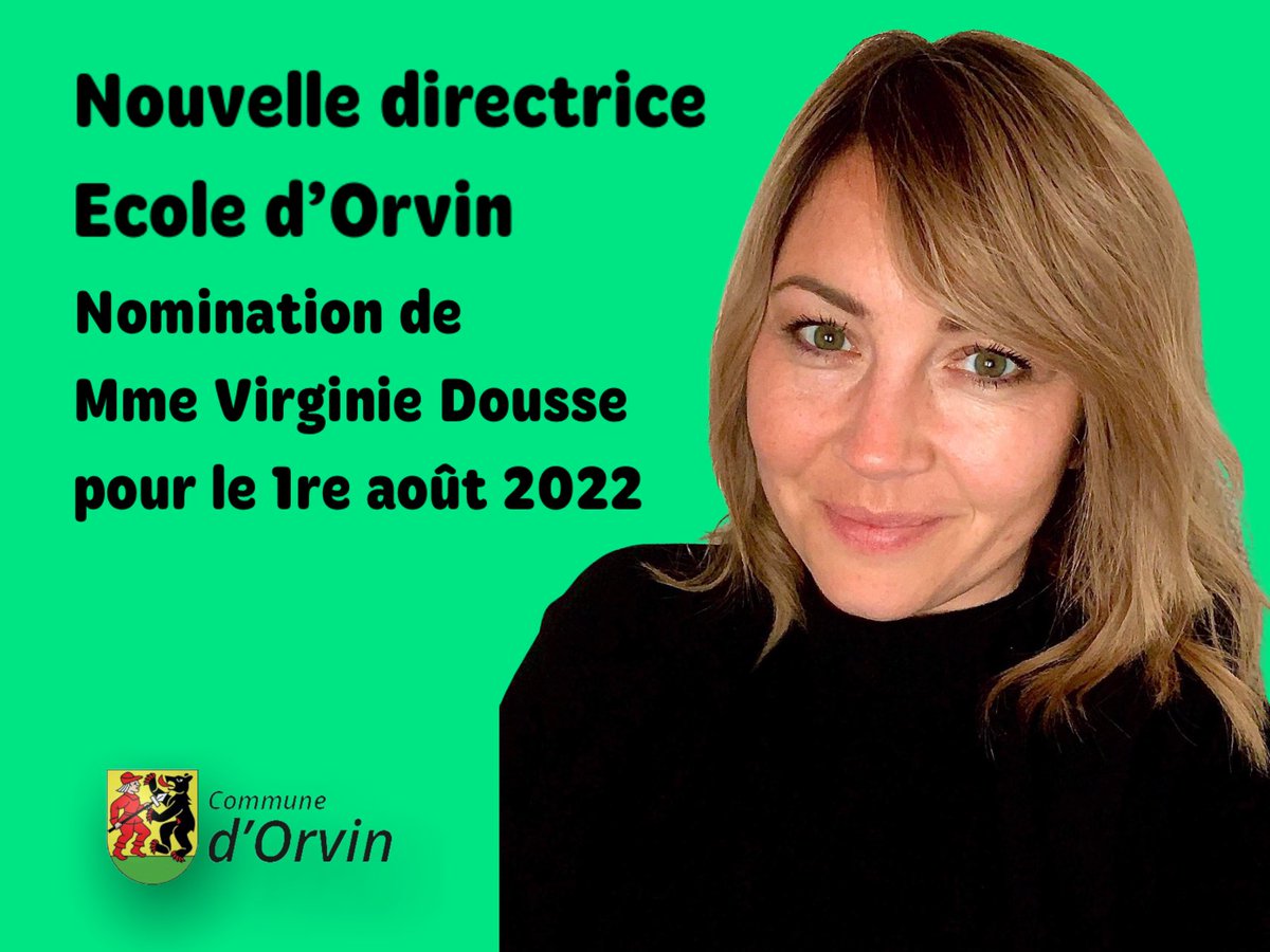 ℹ️ 🏫 ECOLE D’ORVIN 🏫 ℹ️

Cette habitante d’Orvin prendra ses fonctions à partir du 1er août 2022. 

Nous lui souhaitons la bienvenue et espérons qu’elle prendra énormément de plaisir dans ce poste important pour l’organisation de la scolarité de nos chers enfants

#Orvin #ecole