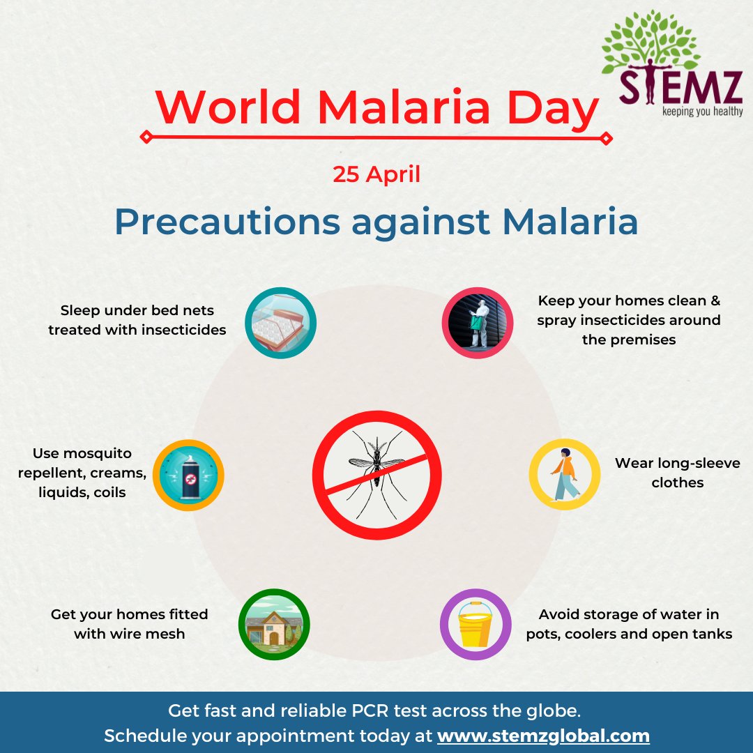 StemzGlobal's tweet photo. This #WorldMalariaDay let's take a pledge to harness innovation to reduce the malaria disease burden and save lives.

Take all preventive measures to safeguard yourself and the people around you.

#WithYou #MondayMorning #MondayMotivation https://t.co/Klpxj7Ymk7