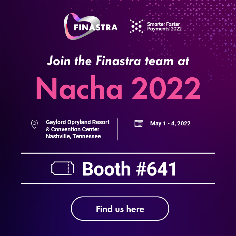 FinastraFS's tweet photo. 🚀 Are you ready for the new age of real-time payments? 

Let’s start a conversation at @NachaOnline’s Smarter Faster Payments 2022 Conference!

Stop by Booth 641 with our Solutions experts and enter for your chance to win an Oculus Virtual Reality headset!

See you in Nashville!