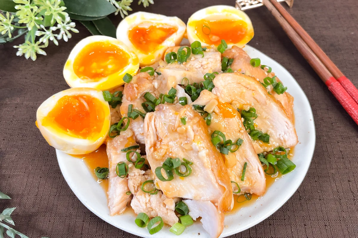 炊飯器でできあがり。極上の鶏むねチャーシュー。