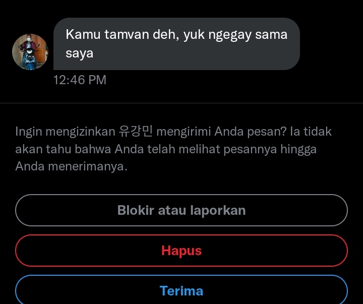 💙 on Twitter "💙 GUE PAKE AVA KOREA DAPET DM BEGINI ASUUUU https//t.co