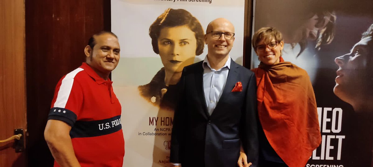 KISHORJAWADE's tweet photo. Consulate General of Poland Mr.Damian Irzyk
film My Home Town Screening Mumbai NCPA https://t.co/l2lyTihioz