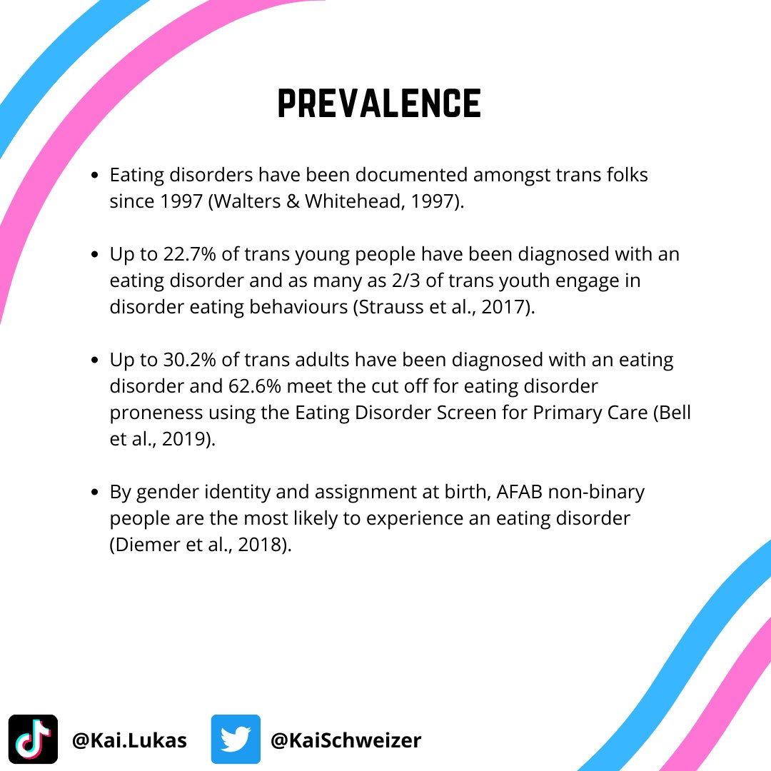KaiSchweizer's tweet photo. #trans and #nonbinary folks and #eatingdisorders : A thread 🧵 https://t.co/MLakDbhJXq