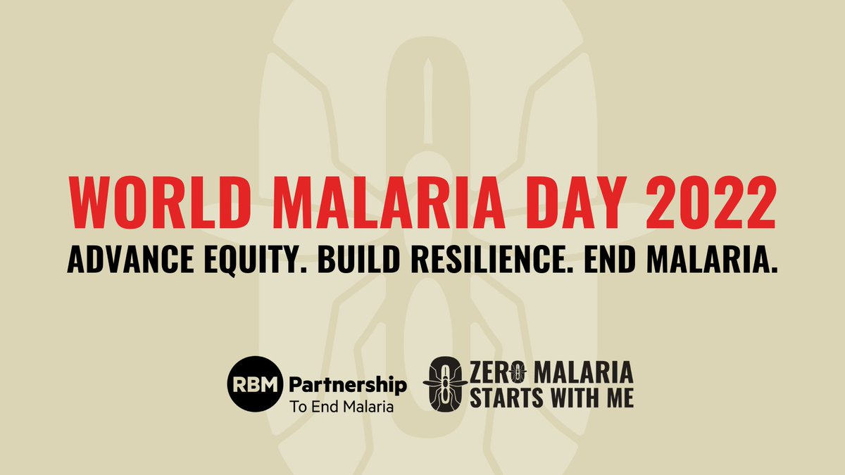 Today, we celebrate the commitment and effort of all health workers, policy makers, NGOs, communities & youths working actively towards ending malaria. May we continue to advance equity even as we build resilience towards ending malaria for good. #WorldMalariaDay2022 #WMD2022