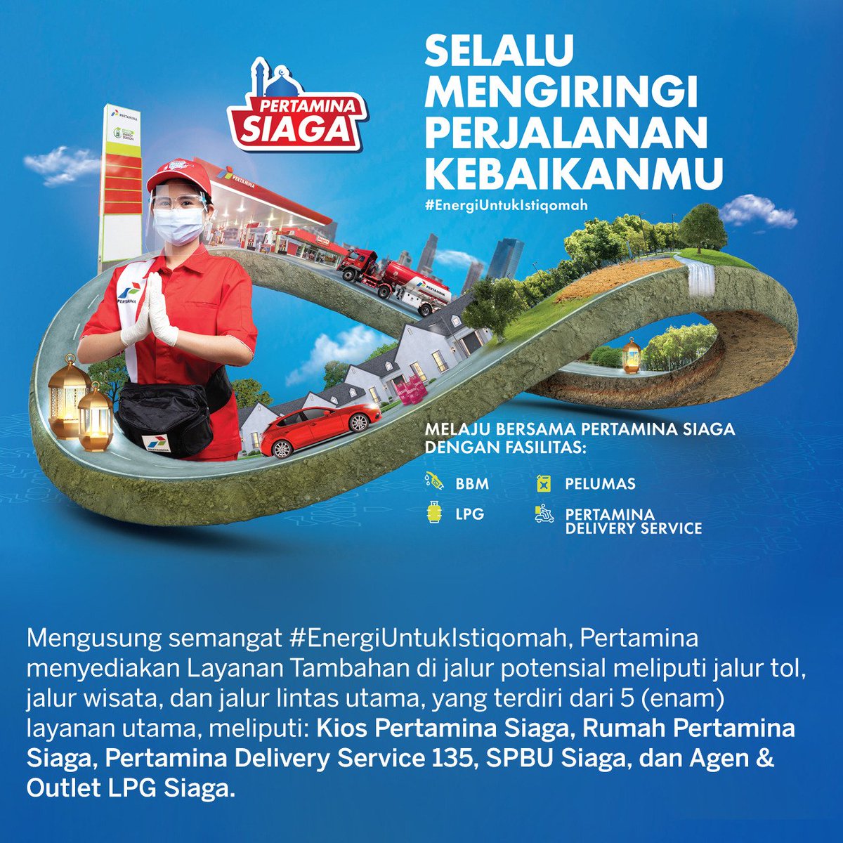 Pertamina Siaga selalu mengiringi perjalanan kebaikanmu.
<a href="/pertamina/">PERTAMINA</a>
@KemenBUMN
#Pertamina
#EnergyToday
#EnergyTodayID