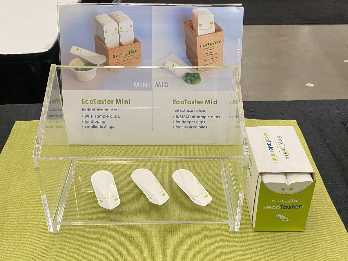 EcoTensil's tweet photo. Come see exciting new EcoTensil paperboard cutlery innovations tomorrow @ the #GSFShow22 in Vancouver 🇨🇦 @ booth #1409 / Besics. 
Pick up an #EcoTaster Trial Kit for #plasticfree food sampling @ the #GSFShow. 🌱♻️
@CFIGFCEI 
#ReduceYourForkprint
#EcoTensil #DontFeedTheLandfill https://t.co/VAZu3EWd9Y
