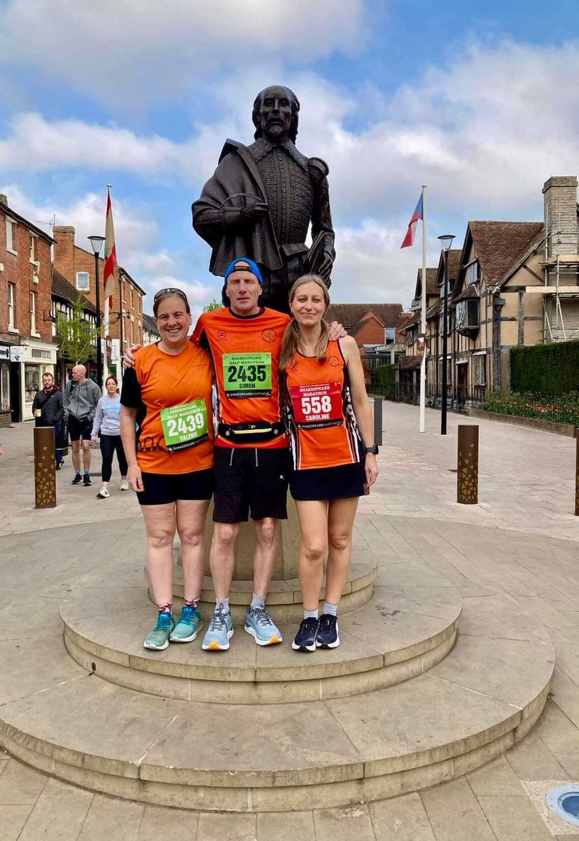 MDRunningClub's tweet image. Brilliant work this weekend from this trio of Tangos - Caroline, Simon and Val who completed the Shakespeare Marathon/Half Marathon yesterday. Well done you fabulous runners, very proud of you all! 😁 👏