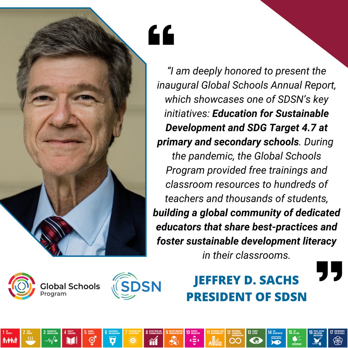 SDGsInSchools's tweet photo. 📣 In 2021, we trained 500+ teachers, expanded to ~1,300 schools, reached 27,000+ students, and translated their lesson plans into 8 new languages. 

👉 Check out our Annual Report 2021 to learn about all our achievements: https://t.co/oJ7TXan4Qc
#globalschools #GSAnnualReport https://t.co/1045c1iCQR