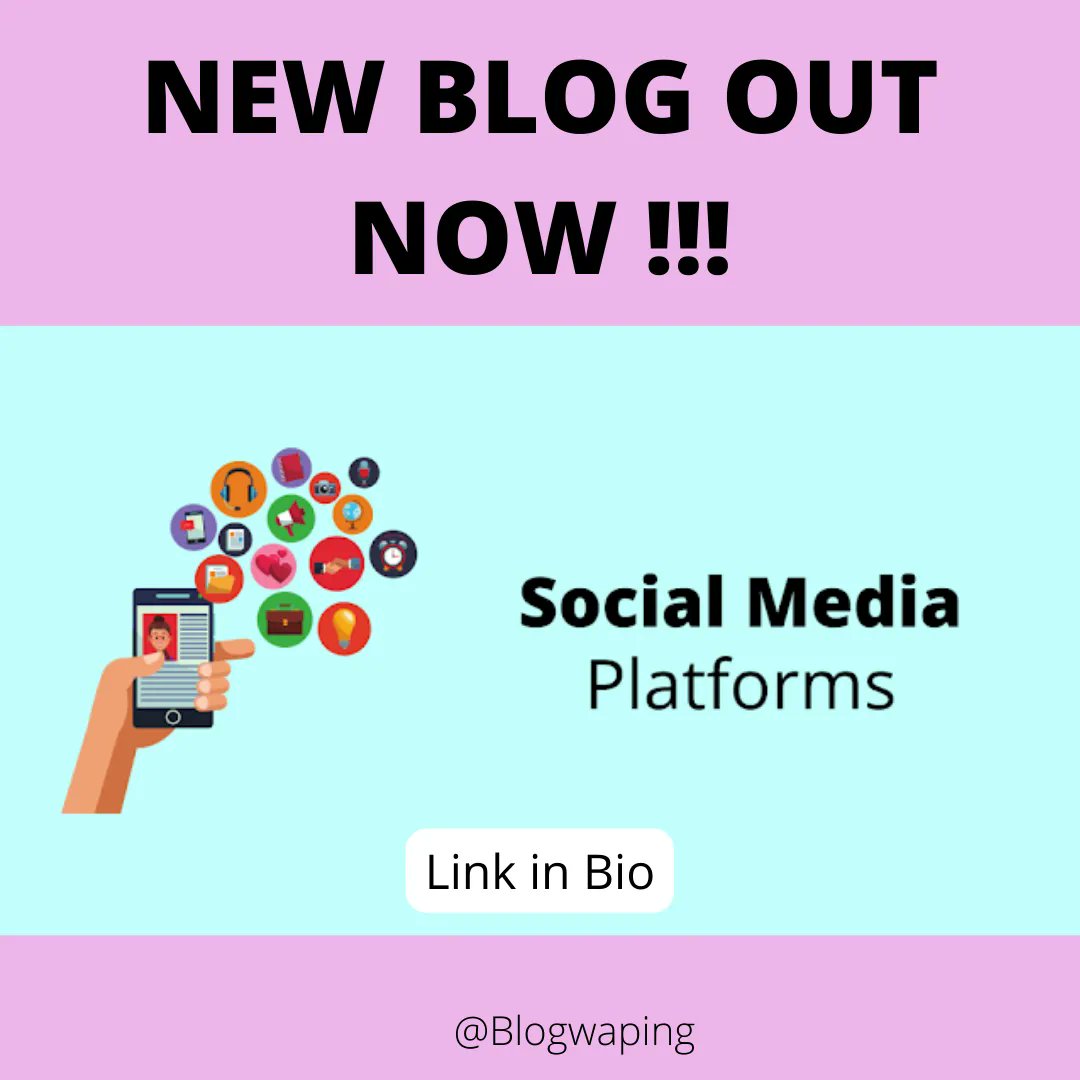 blogwaping's tweet photo. Checkout our new blog on -

13+ Top Social Media Platforms in the world (2022)

https://t.co/layGEwOK8e

#blog #Blogwaping #socialmedia #2022 #sejalwrites https://t.co/uIzY91kimR
