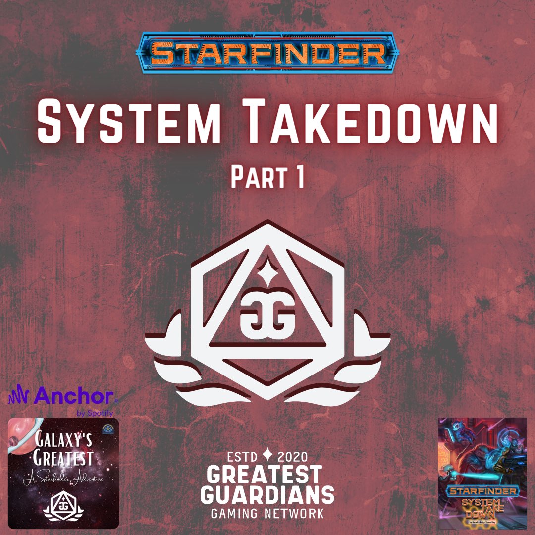 #BONUS #Episode here on Galaxy’s Greatest!

Please enjoy the #podcast version of <a href="/KendraLS/">Kendral Scott</a>’ System Takedown from <a href="/paizo/">Paizo</a>.

anchor.fm/galaxys-greate…

#starfinder #sfrpg #tabletop #gaming #ttrpg #space #fantasy #scifi #dnd #dungeonsanddragons