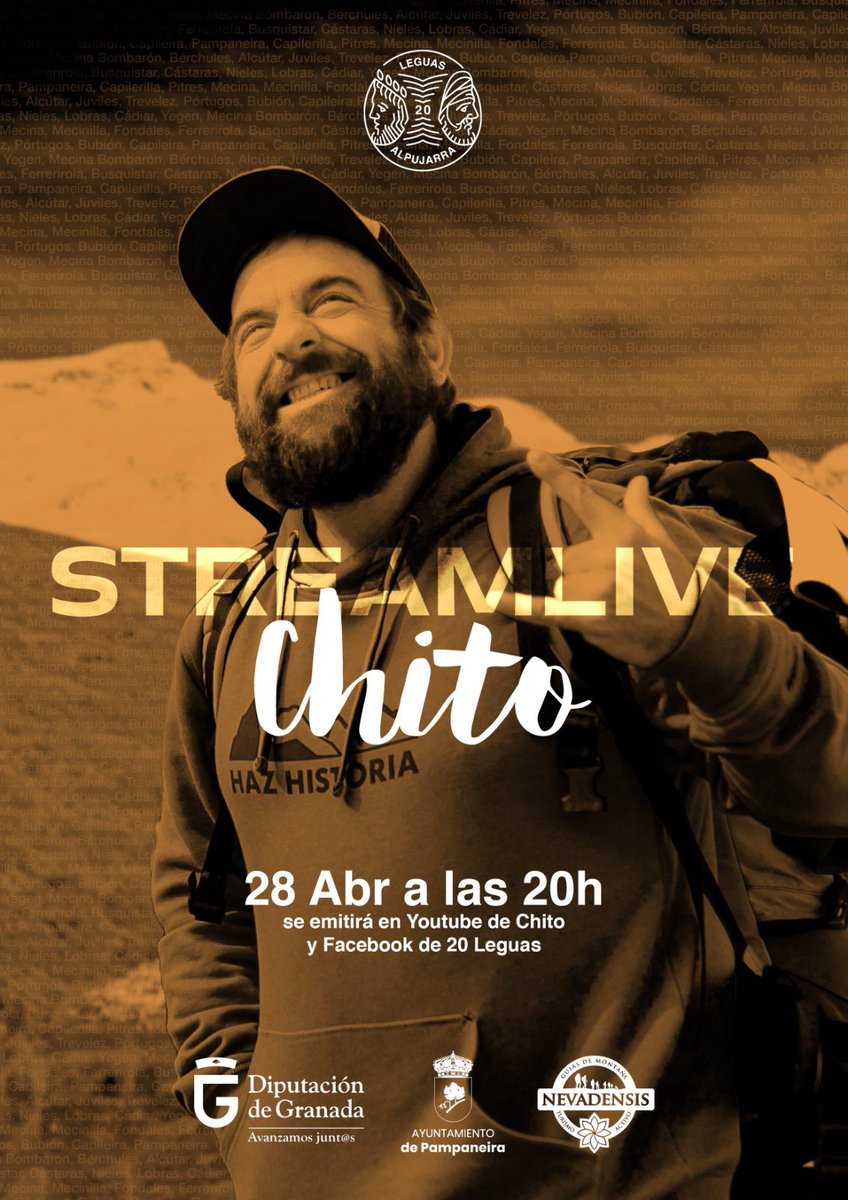 El jueves te esperamos en un LIVE muy chulo. Con info de la carrera, y también historias, personas y paisajes de la #Alpujarra, contadas por <a href="/chitoronda/">Chito</a> 🧡
