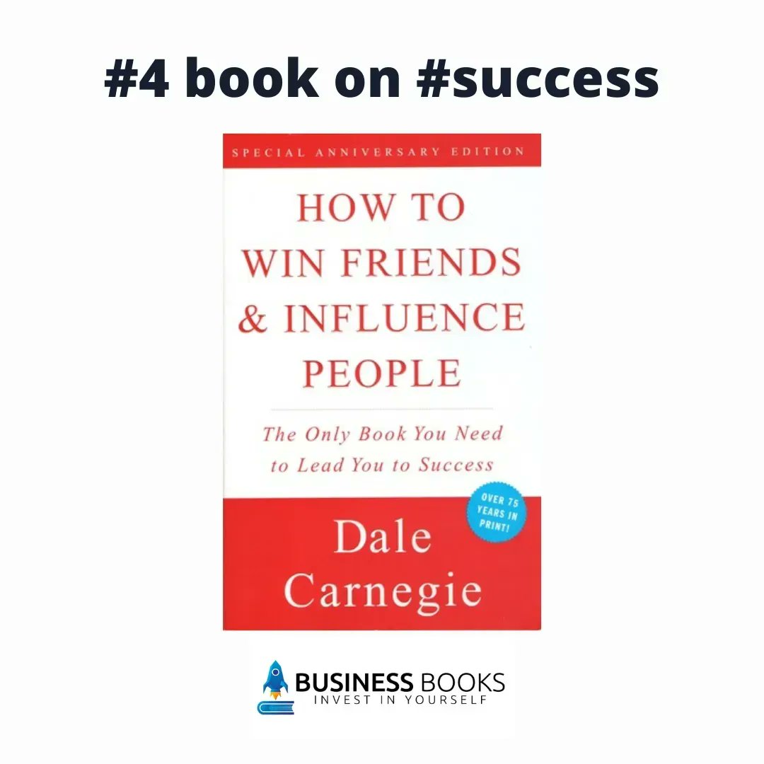 BusinessBooksio's tweet photo. "How to Win Friends and Influence People" by Dale Carnegie⠀@DaleCarnegie
⠀
🏅#4 book on #business #success⠀
⠀
Check the full ranking https://t.co/L4vejJQD8I
⠀
#dalecarnegie #winfriends #influencepeople #bookstagram #businessbooksio #businessbooks https://t.co/slR5bJ7AO7