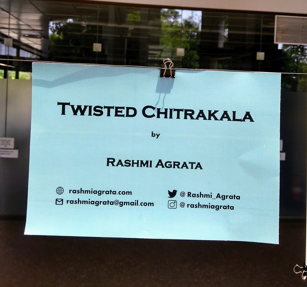 Rashmi Agrata (@rashmi_agrata) on Twitter photo If you happen to be in the beautiful <a href="/BLiSC_India/">Bangalore Life Science Cluster (BLiSC)</a> campus for the next 3 days, do visit <a href="/DBT_inStem/">iBRIC-inStem</a> atrium for the art exhibit.
Some of my #sciart #embroidery and paintings are up under the #TwistedChitrakala corner!
<a href="/NCBS_Bangalore/">National Centre for Biological Sciences</a> If you happen to be in the beautiful <a href="/BLiSC_India/">Bangalore Life Science Cluster (BLiSC)</a> campus for the next 3 days, do visit <a href="/DBT_inStem/">iBRIC-inStem</a> atrium for the art exhibit.
Some of my #sciart #embroidery and paintings are up under the #TwistedChitrakala corner!
<a href="/NCBS_Bangalore/">National Centre for Biological Sciences</a>