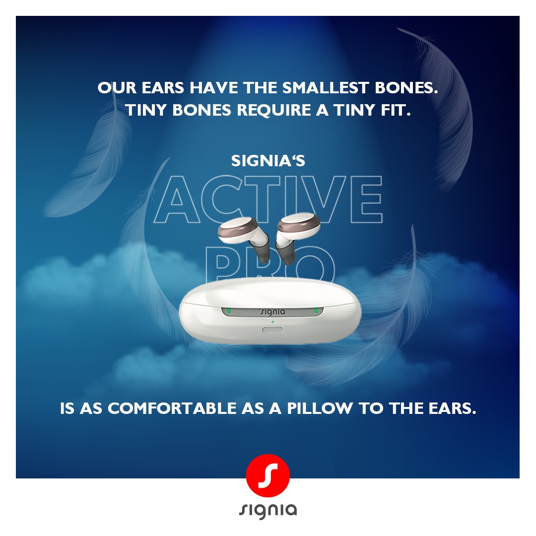 IndiaSignia's tweet image. Signia’s Active Pro is a complete definition of this with its award-winning design and Augmented experience.
      
#SigniaIndia #BeBrilliant #ActivePro #SigniaXperience #AugmentedExperience #AX #HearingAids #Bluetooth #SigniaHearing