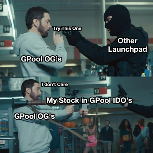 gpoolofficial's tweet photo. When someone tells me to try another launchpad.

Me: I don't care 🤷

When I can get more IDO allocation on GPool with GPass systems, why should I change?

#Launchpad #IDO https://t.co/rDPYF7YTw5