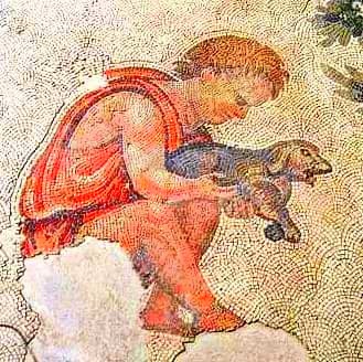 antinousgaygod's tweet photo. 25 April is the #Robigalia Roman feast of the god #Robigus and/or goddess #Robigo, deity of wheat rust, grain mildew. Blood &amp; entrails of an unweaned, rust-colored puppy were sacrificed to #Hecate and other #chthonic deities to protect grain fields from crop blight. https://t.co/t4NOCABLii