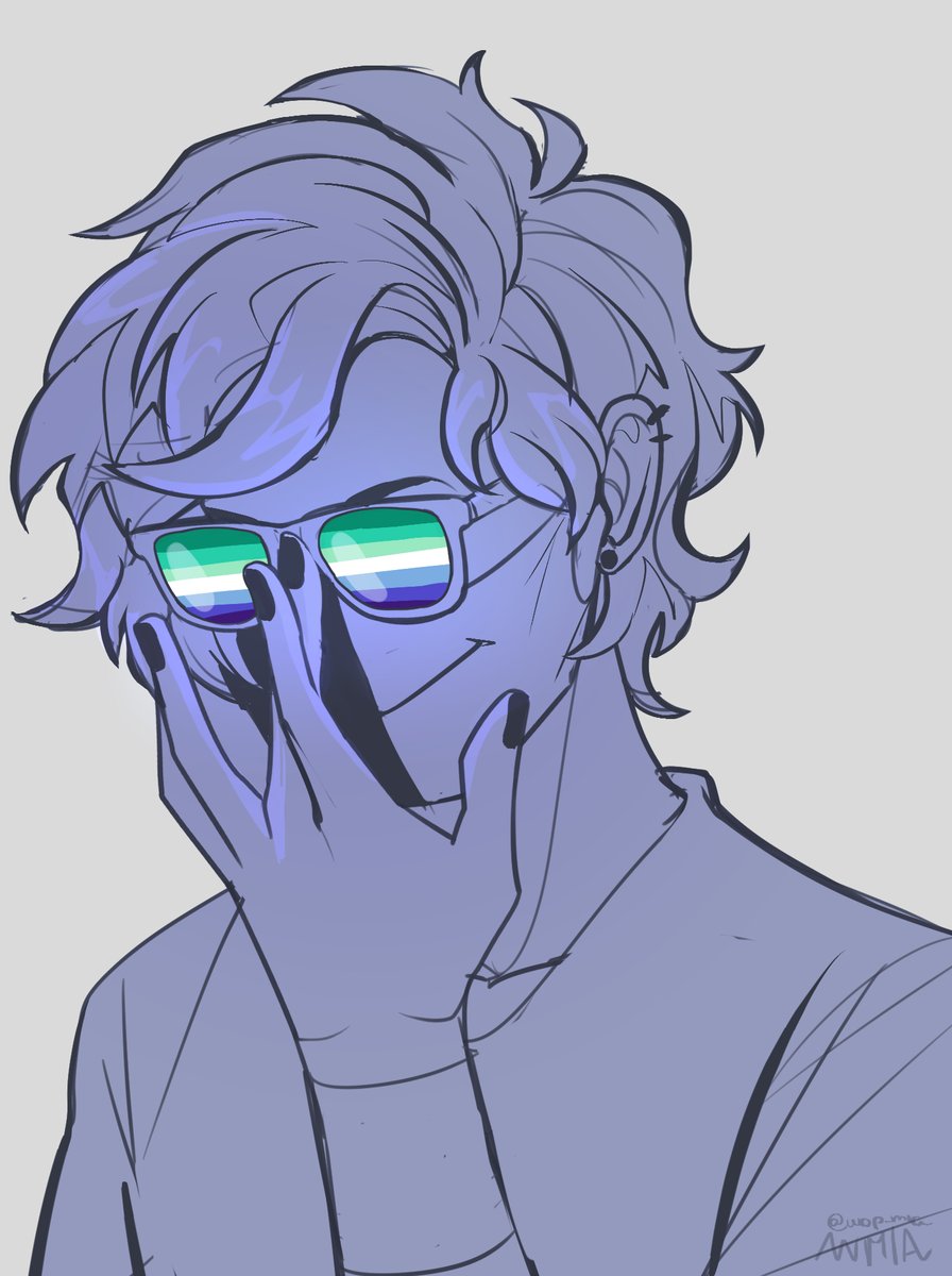 ranboo when he sees hot guy in videogame #ranboofanart