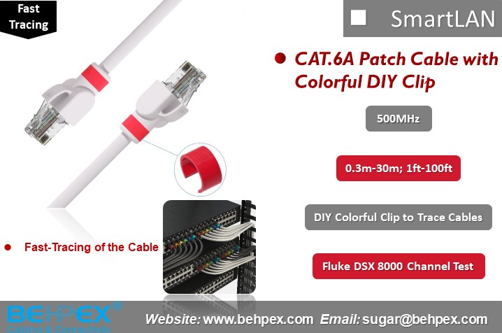behpex's tweet photo. #BEHPEX® #SmartLAN
#Fast·Tracing Cat.6A Patch Cable with Colorful DIY Clip
-DIY colorful clips to trace cables in complex wiring systems.
-Allows the cable ends to be easily identified without unplugging.
-Both U/UTP & S/FTP Cat.6A cable available.
#CAT6A #Colorful·DIY·Clips https://t.co/c6lrP29AE6
