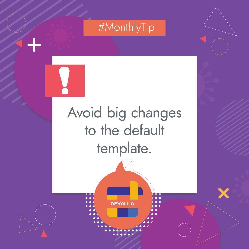 Devollicbd's tweet image. The default template, like other templates, is actually customizable. While this may seem a plus point, it can have negative consequences.

#template #customizedtemplate