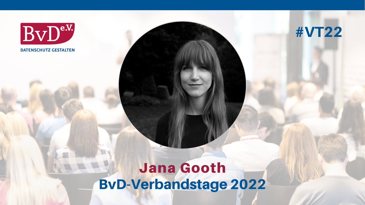 Am Wochenende hat sich die EU auf neue Regeln für Internetkonzerne geeinigt. Was der #DSA für wen bedeutet &amp; welche Punkte offen bleiben erläutert <a href="/janagooth/">@jana.gooth@eupolicy.social</a>, wissenschaftliche Referentin am Europäischen Parlament auf den BvD-Verbandstagen #vt22. Anmelden! bit.ly/3rLQfta