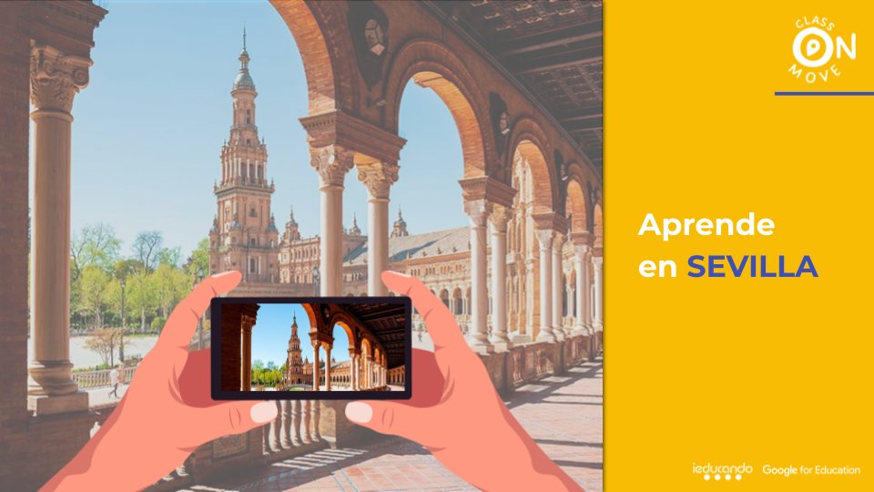 ieducando's tweet photo. 🔜El jueves 28 de abril estaremos en el casco histórico de #Sevilla para la celebración del primer🟡CLASS ON MOVE 🔵
💡Será llevado a cabo por los alumnos de 4º ESO del @IESChN de Sevilla.
#ClassOnMove https://t.co/gJPRncMqTz
