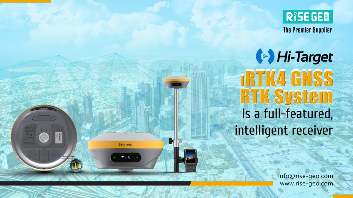 rise_trading's tweet image. Hi-TARGET iRTK4 GNSS RTK SYSTEM IS AVAILABLE FOR SALE.
New generation advanced RTK engine
Contact for Enquiry: +97145478282| +971544607028 
Email Us: sales@rise-geo.com 
Website: rise-geo.com
👉Follow us..
#hitarget #sokkia #sokkiaGNSS #SokkiaGRX3 #leica #withyou