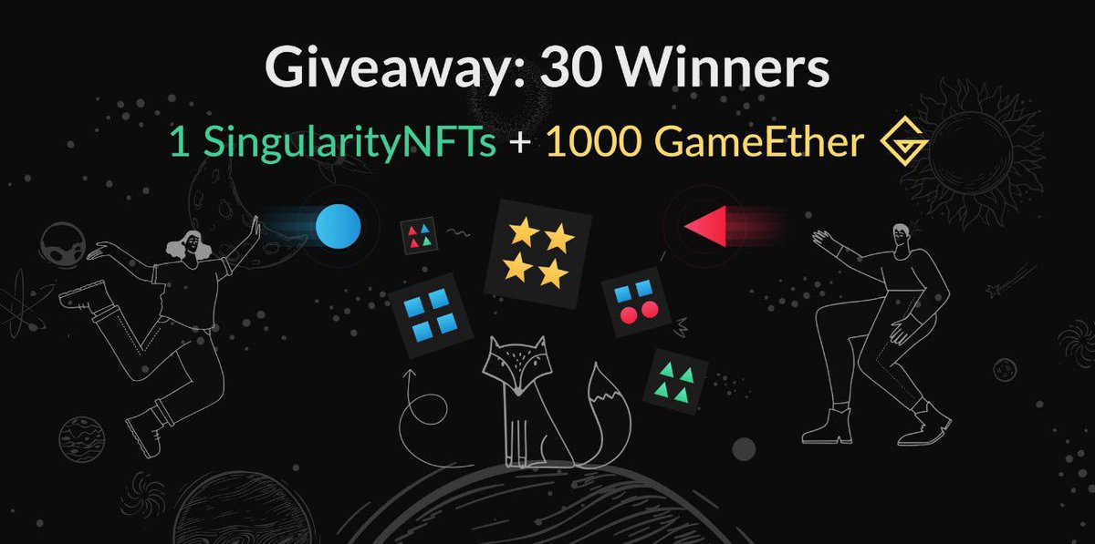 airdropblogs's tweet photo. #Airdrop: SingularityNFT
Prize Pool: 30 NFTs + 30k GameEther coins
Reward: 1 NFT + 1,000 GameEther
Referral: 100 GamerEther
Winners: 30 random

Airdrop Link: https://t.co/EDT3nSOmch

- Follow @SingularityNFT_
- Distribution date: April 28, 2022

Website: https://t.co/epP0i5Ay2F https://t.co/RNS0FGptmh