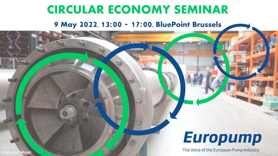 News: <a href="/THE_Europump/">Europump Association</a> is hosting a seminar on the #circulareconomy and the pump sector 

Full details ➡️ bit.ly/3OwzMTg

#Pumps