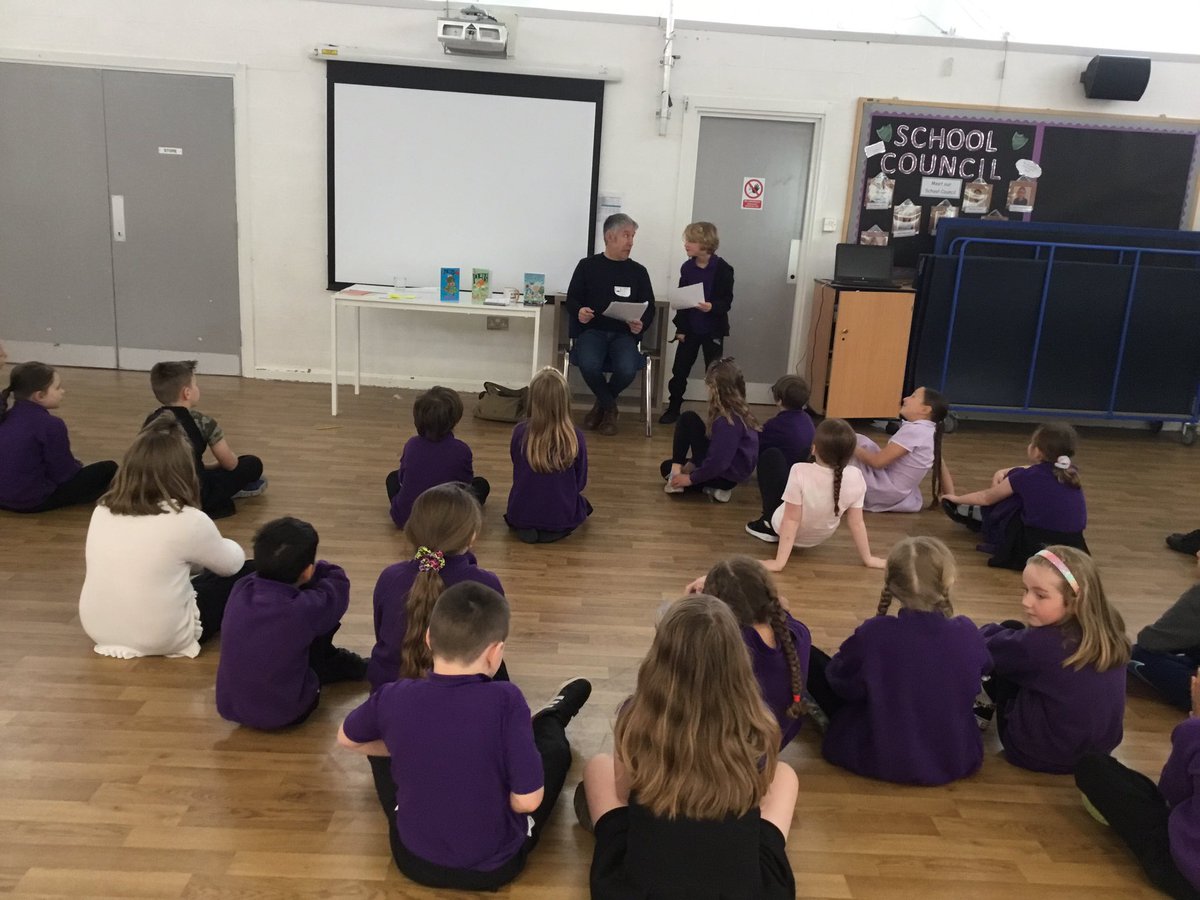 Year 3 were writing and performing poems about families and anything that inspired them. Lots of them were brave and shared them with Andy and their class.