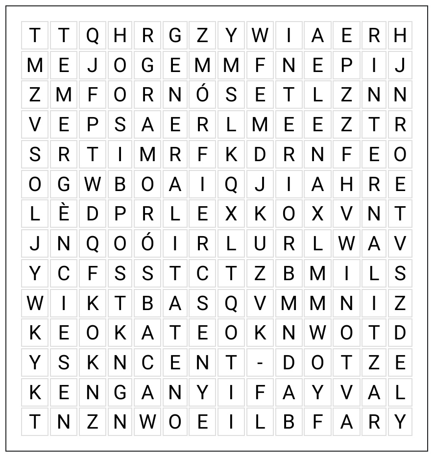 Portem 3 mesos sense notícies d'<a href="/interiorcat/">Interior i Seguretat Pública</a>. El temps passa i no volem avorrir-nos 🥱
Trobeu aquestes paraules a la sopa de lletres:

Internalitzar
Emergències
Amorós
ERC
Fornós
Interior
Cent-dotze
Elena
Enganyifa
Generalitat

*(No hi apareixen ni Comissió ni Estudi)