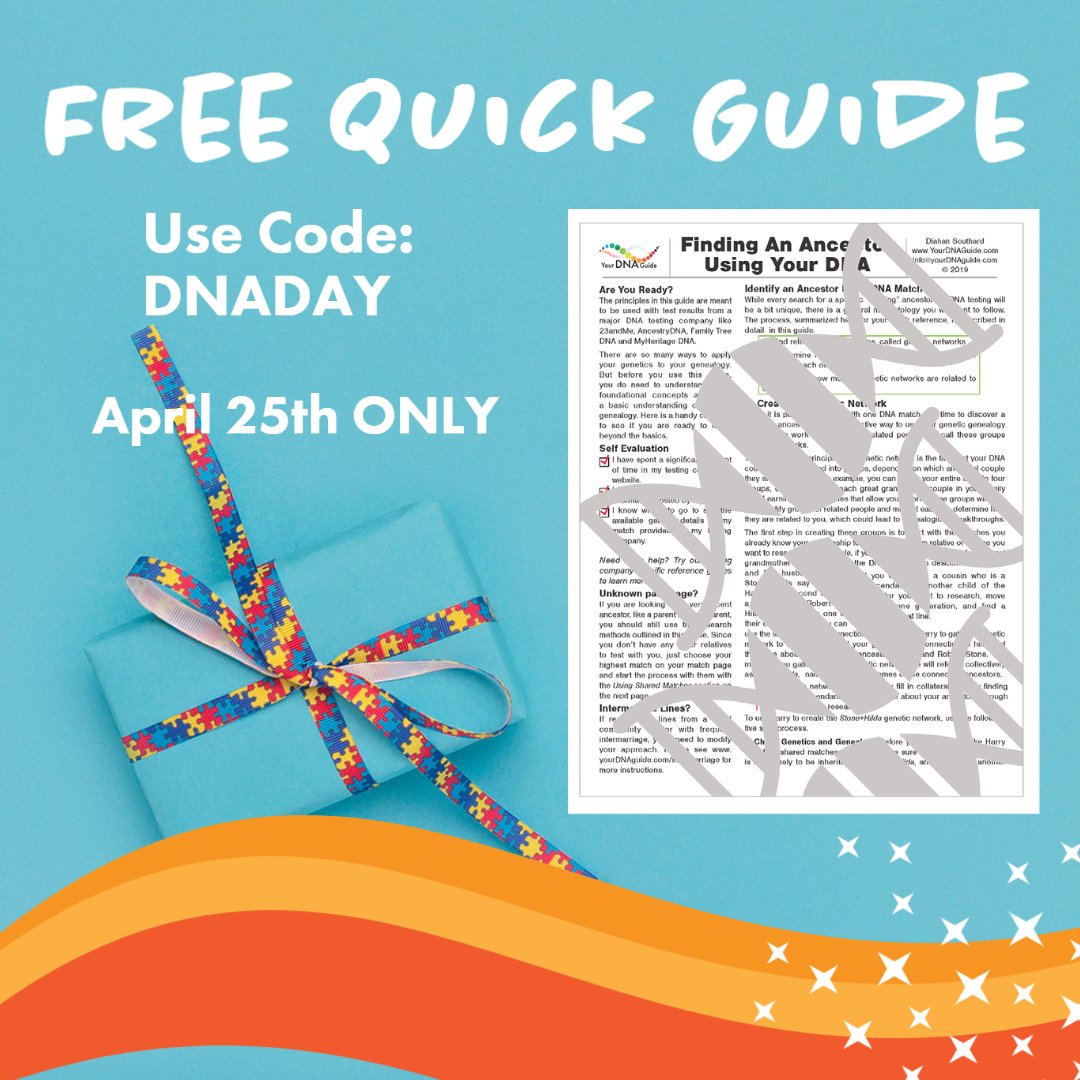It feels pretty special when the job you have has its own celebrated day🧬... So I want to celebrate with you! My digital quick sheets are a great way to get started in genetic genealogy, or just have a handy set of quick tips to refresh your memory. 1/