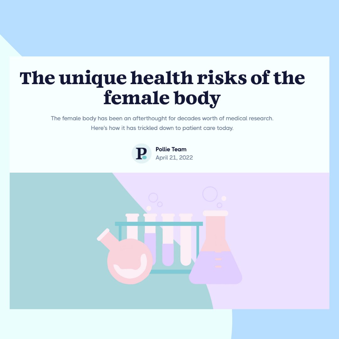 In our latest blog, we talk about how the female body has been an afterthought for decades in medical research. Read how it has trickled down to patient care today. bit.ly/3KdKCKr