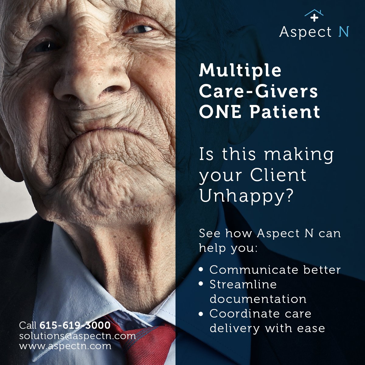 Aspect N’s #Healthcare #software helps streamline workflows and provide continuous care.

(615) 619-3000
aspectn.com
solutions@AspectN.com

#AspectN #bundlen #patientcare #qualitycare #hospice #doctors #nurses #goaldrivenhealthcare #streamlineworkflow #continouscare