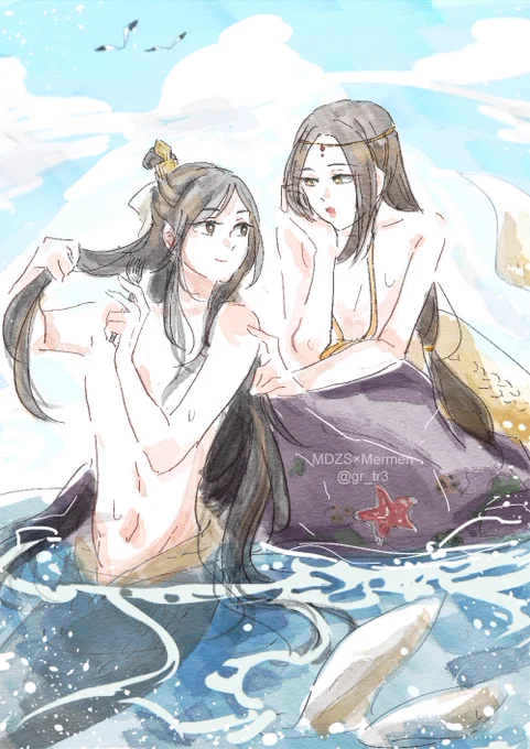 ⛵️mermen AU🧜‍♂️
(NHS&JGY) #MDZS 