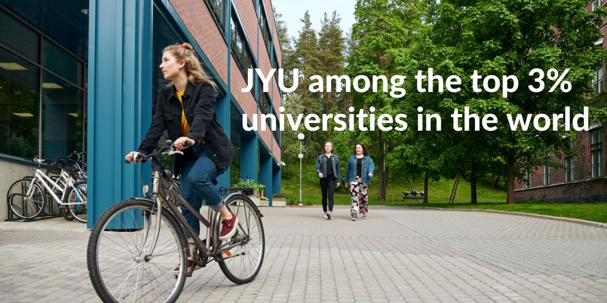 uniofjyvaskyla's tweet photo. JYU sijalla 585 CWUR-vertailussa, jossa oli mukana lähes 20 000 yliopistoa. JYU on siis parhaiden 3 prosentin joukossa! 👏

JYU was ranked 585 in the CWUR Ranking, which compares almost 20,000 universities. This means JYU is among the best 3%!

#JYUnique

https://t.co/tBsWqfNcYq https://t.co/DRWkUiQ3OD