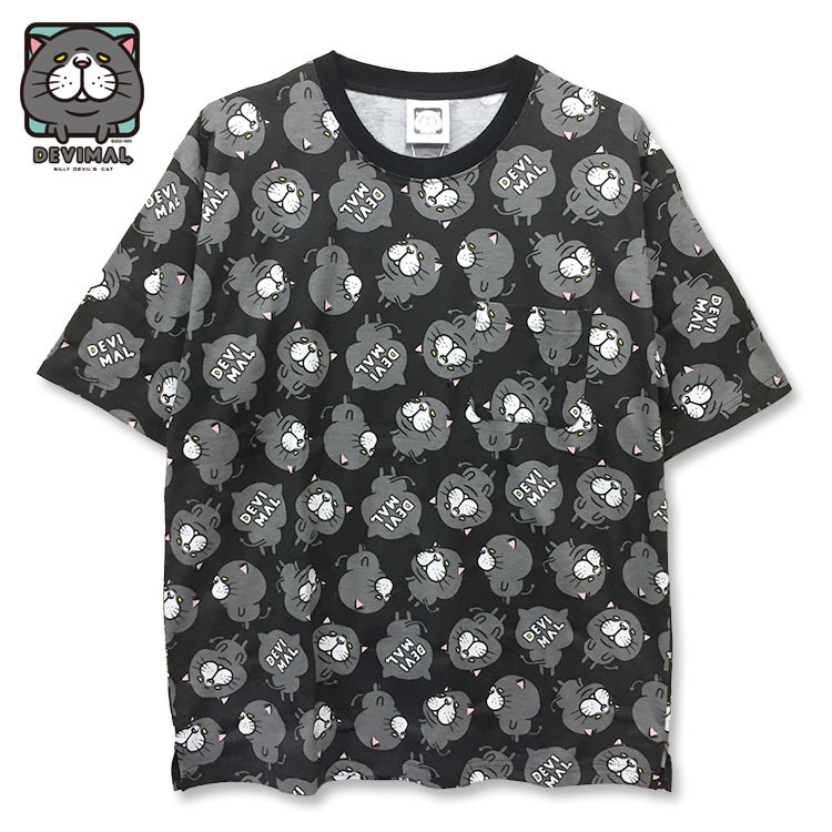AnimoreMate's tweet photo. 🐱✳︎FaceTシャツ発売中✳︎
Reluxシルエット【Black & MixGray】
.
#devimal #でびまる #デビマル #ねこ #悪魔
.
#絵 #イラスト #キャラクターグッズ #kawaii #かわいい #キャラクター #動物イラスト #ねこくん #lineスタンプ #sticker #cat #キャラT #ねこ部 #総柄Tシャツ https://t.co/MxhFwaxwuG