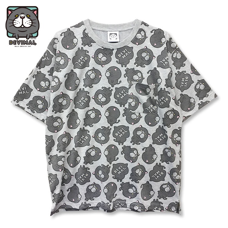 AnimoreMate's tweet photo. 🐱✳︎FaceTシャツ発売中✳︎
Reluxシルエット【Black & MixGray】
.
#devimal #でびまる #デビマル #ねこ #悪魔
.
#絵 #イラスト #キャラクターグッズ #kawaii #かわいい #キャラクター #動物イラスト #ねこくん #lineスタンプ #sticker #cat #キャラT #ねこ部 #総柄Tシャツ https://t.co/MxhFwaxwuG