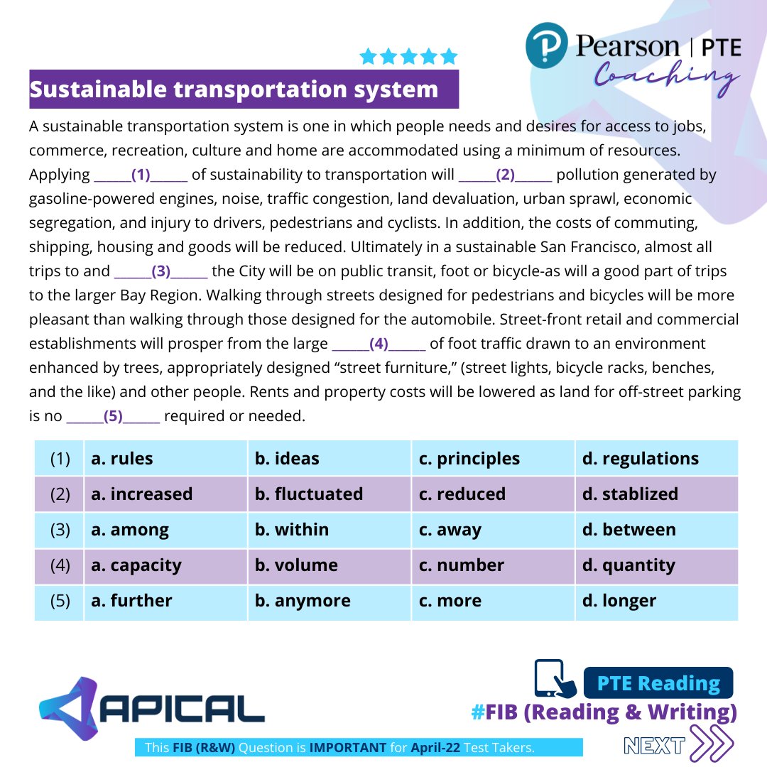 ApicalPortal's tweet photo. Reading and Writing Fill In The Blanks gives 23% scores on PTE Reading and 20% on PTE Writing sections.
👉Practice Fill in The Blanks on Apical LMS, which has the next-generation speech recognition technology to help students develop their skills. 
#pte #pteonlinecoaching https://t.co/xNPoFWuRL2