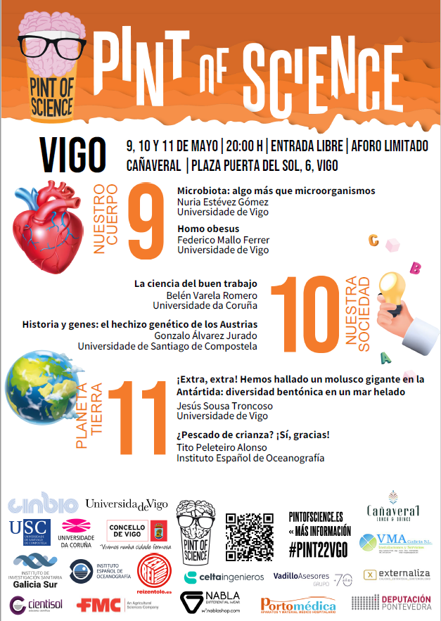 cientisol's tweet photo. 📢¡Atención todo el mundo!
➡️No os podéis perder esta cita 👇
🗓️9, 10 y 11 de mayo en Cañaveral, #VIGO, el mejor maridaje: cañas + ciencia 🍻🧪 en la nueva edición de Pint of Science, con la que estamos muy orgullosos de colaborar 😊
@pintofscience
#NosVemosEnLosBares #Pint22ES https://t.co/dqSoQeyCbb